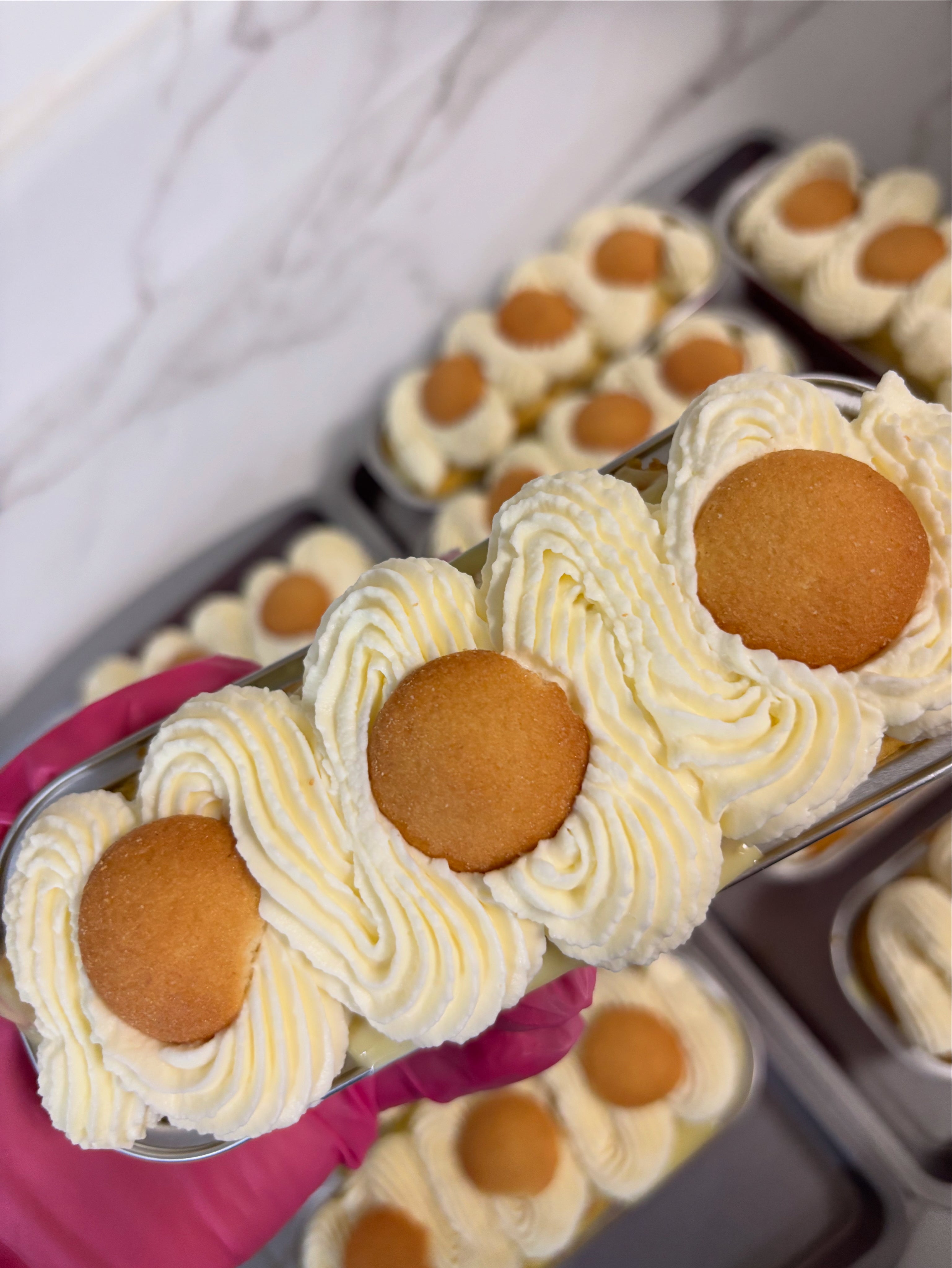 Lily’s banana wafers pudding cake